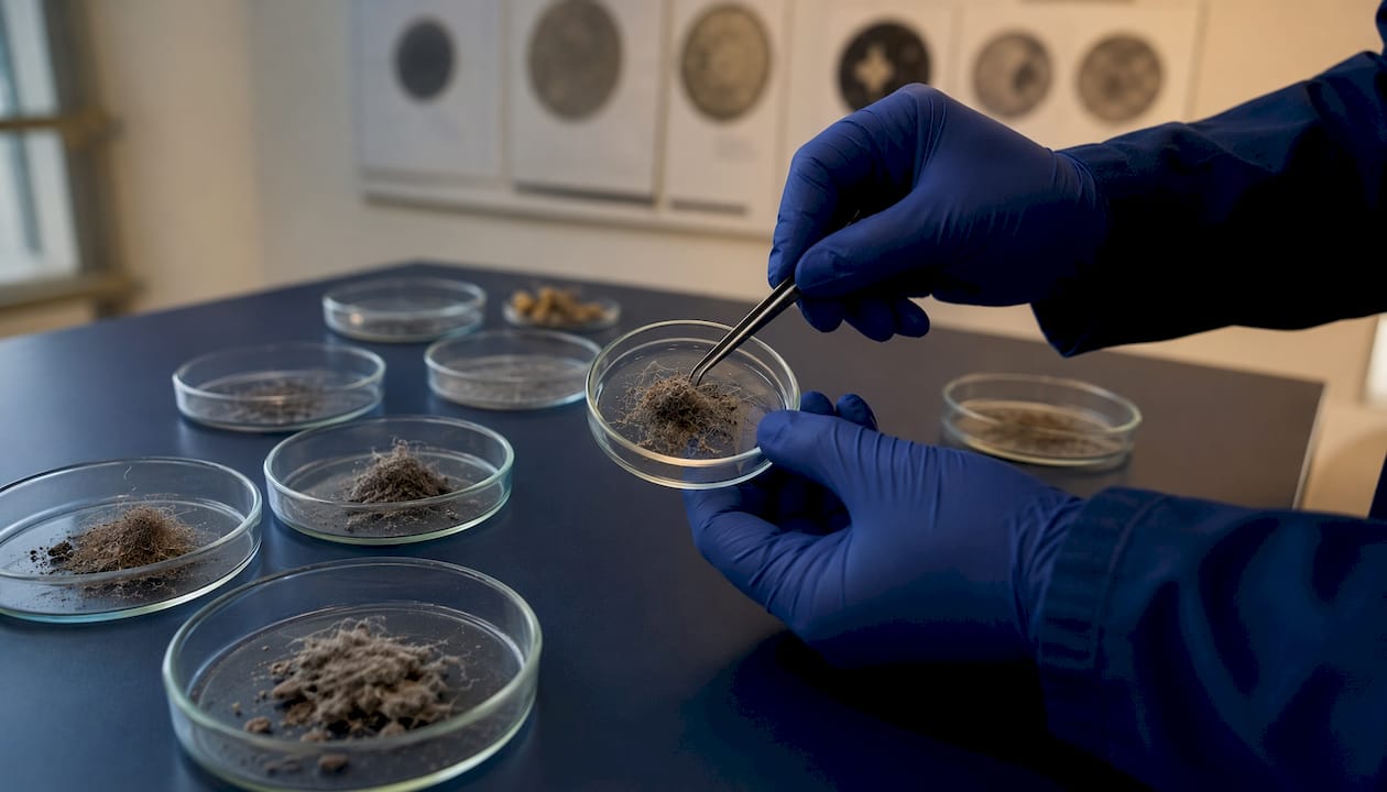 Laboratory dust particle samples and tools