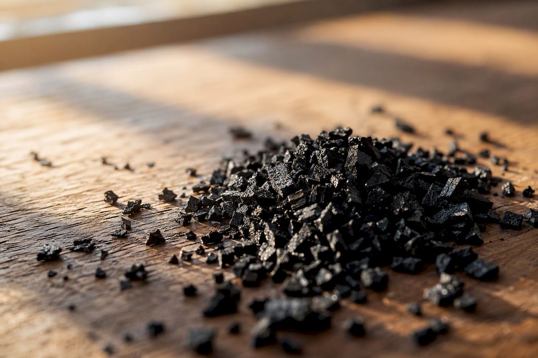 Activated carbon granules for air filtration