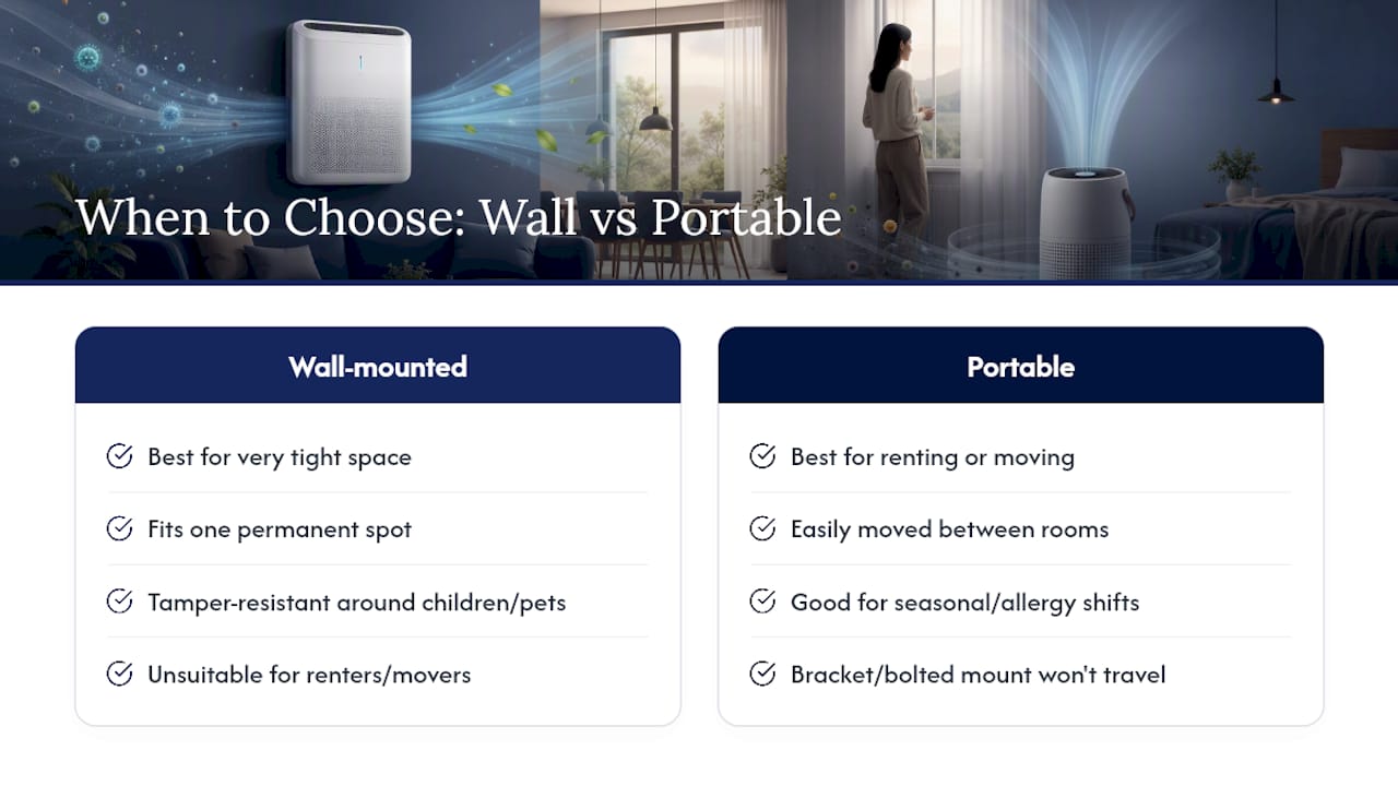 Should You Choose a Wall-Mounted or a Portable Unit? — overview diagram