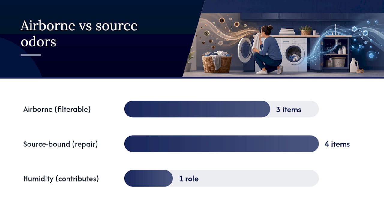 Airborne and source-bound laundry odors comparison